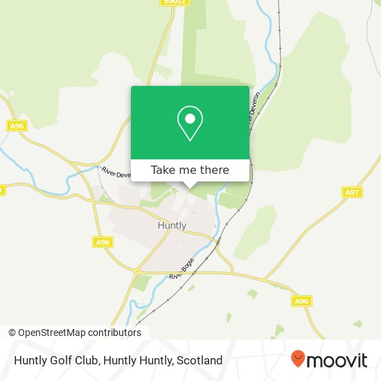 Huntly Golf Club, Huntly Huntly map