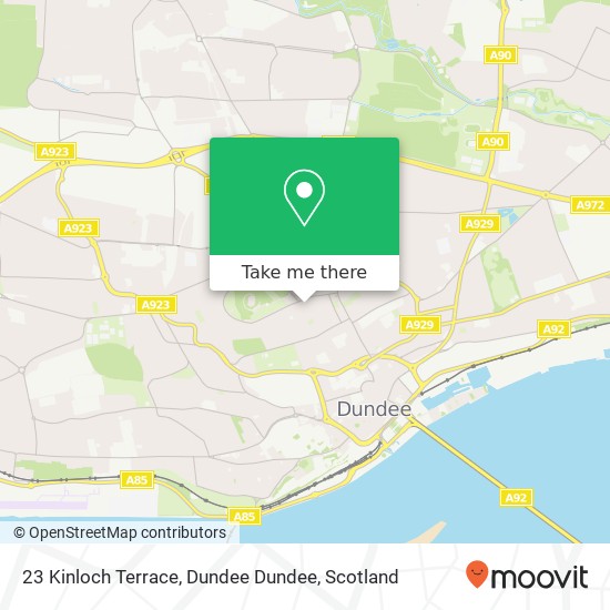 23 Kinloch Terrace, Dundee Dundee map