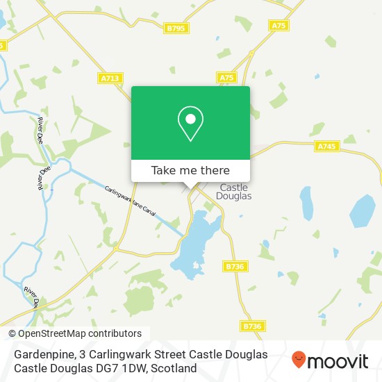 Gardenpine, 3 Carlingwark Street Castle Douglas Castle Douglas DG7 1DW map