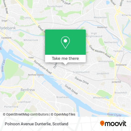Polnoon Avenue Dunterlie map