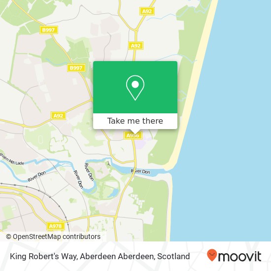 King Robert's Way, Aberdeen Aberdeen map