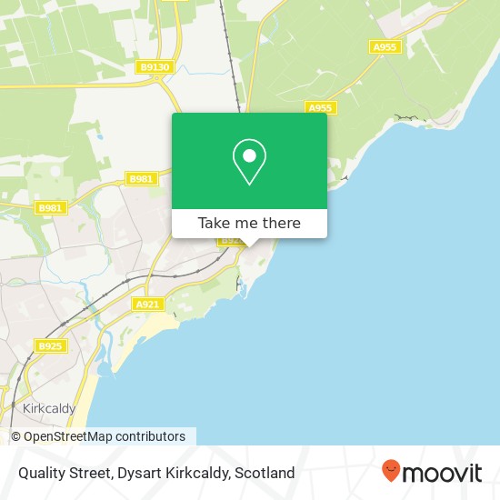 Quality Street, Dysart Kirkcaldy map