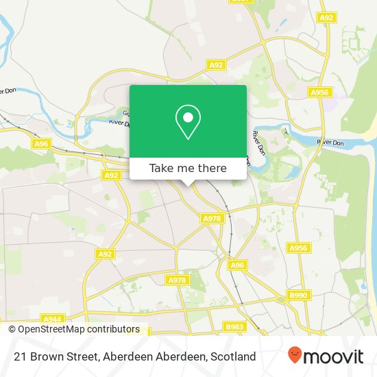 21 Brown Street, Aberdeen Aberdeen map