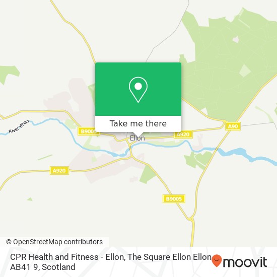 CPR Health and Fitness - Ellon, The Square Ellon Ellon AB41 9 map