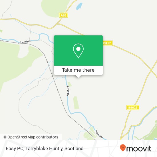 Easy PC, Tarryblake Huntly map