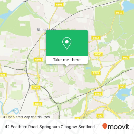 42 Eastburn Road, Springburn Glasgow map