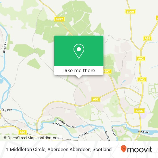 1 Middleton Circle, Aberdeen Aberdeen map