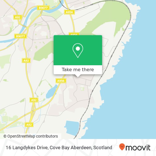 16 Langdykes Drive, Cove Bay Aberdeen map