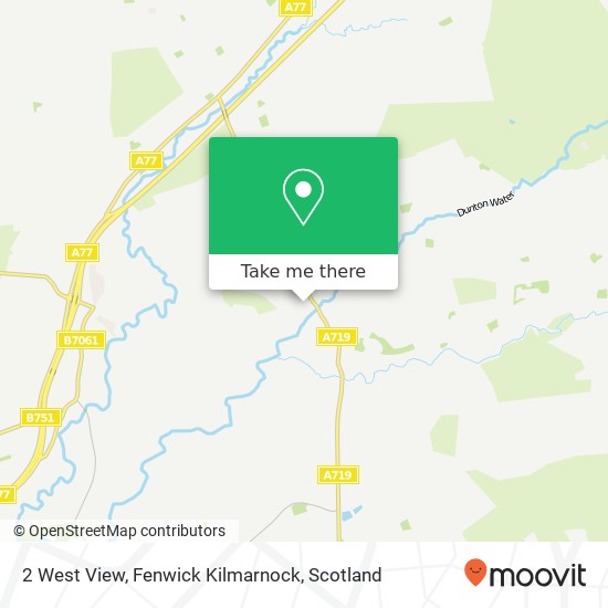 2 West View, Fenwick Kilmarnock map