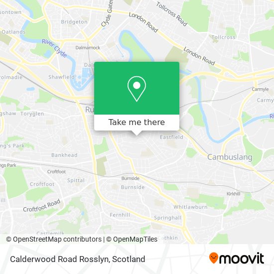 Calderwood Road Rosslyn map