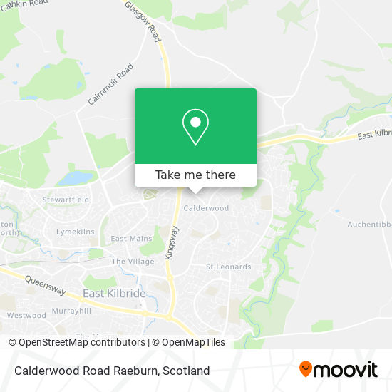 Calderwood Road Raeburn map