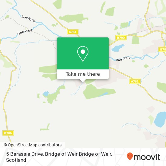 5 Barassie Drive, Bridge of Weir Bridge of Weir map