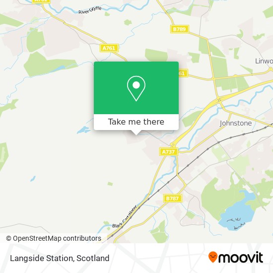 Langside Station map