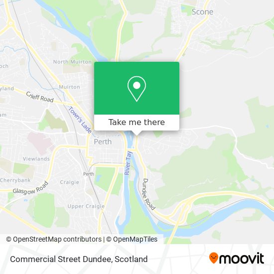 Commercial Street Dundee map