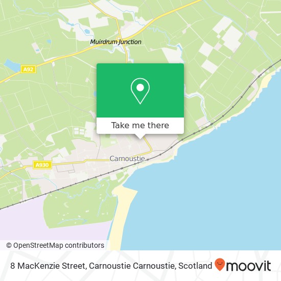 8 MacKenzie Street, Carnoustie Carnoustie map