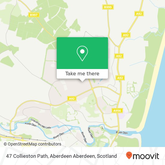 47 Collieston Path, Aberdeen Aberdeen map