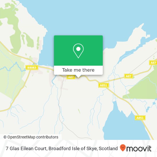 7 Glas Eilean Court, Broadford Isle of Skye map