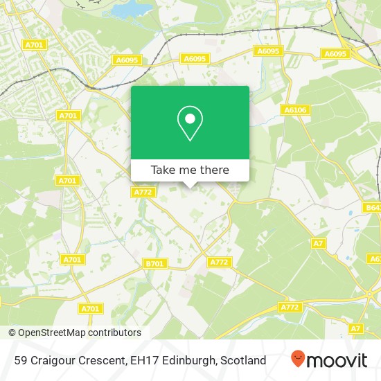 59 Craigour Crescent, EH17 Edinburgh map