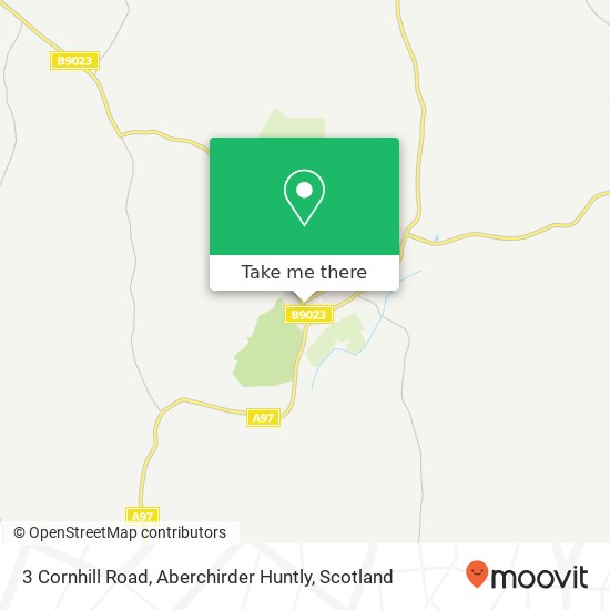 3 Cornhill Road, Aberchirder Huntly map