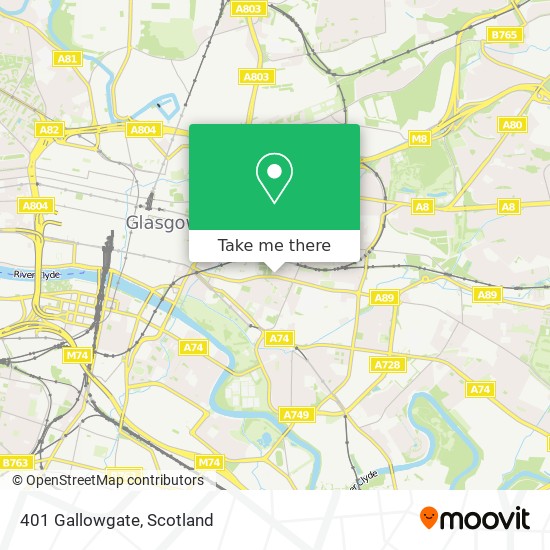 401 Gallowgate map