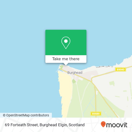 69 Forteath Street, Burghead Elgin map