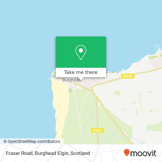 Fraser Road, Burghead Elgin map