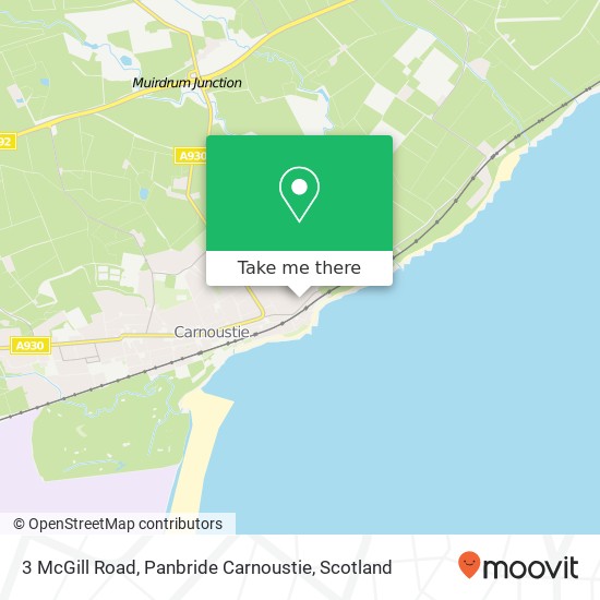 3 McGill Road, Panbride Carnoustie map