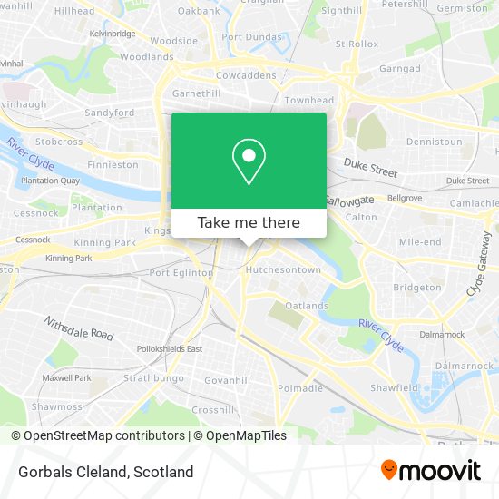 Gorbals Cleland map