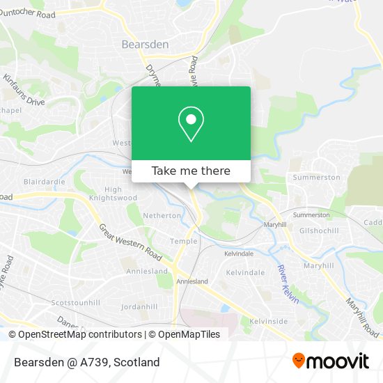 Bearsden @ A739 map