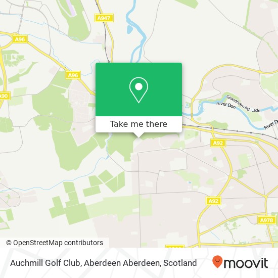 Auchmill Golf Club, Aberdeen Aberdeen map