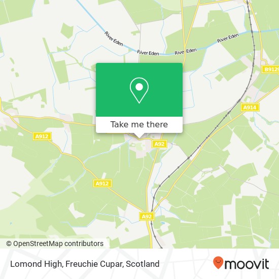 Lomond High, Freuchie Cupar map