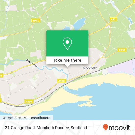 21 Grange Road, Monifieth Dundee map