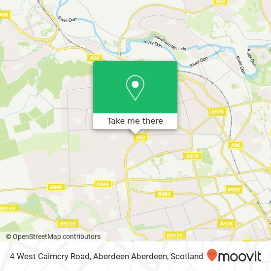 4 West Cairncry Road, Aberdeen Aberdeen map