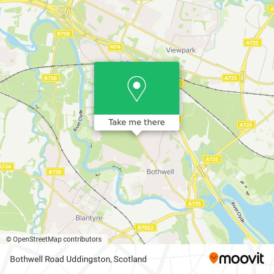 Bothwell Road Uddingston map