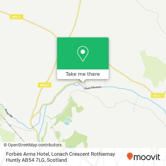 Forbes Arms Hotel, Lonach Crescent Rothiemay Huntly AB54 7LG map