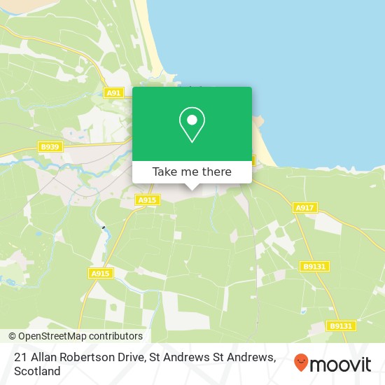 21 Allan Robertson Drive, St Andrews St Andrews map