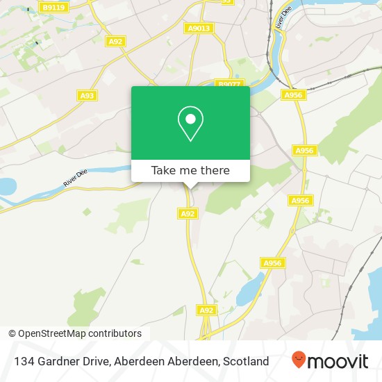 134 Gardner Drive, Aberdeen Aberdeen map
