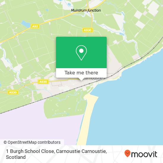 1 Burgh School Close, Carnoustie Carnoustie map