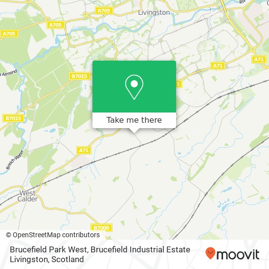 Brucefield Park West, Brucefield Industrial Estate Livingston map
