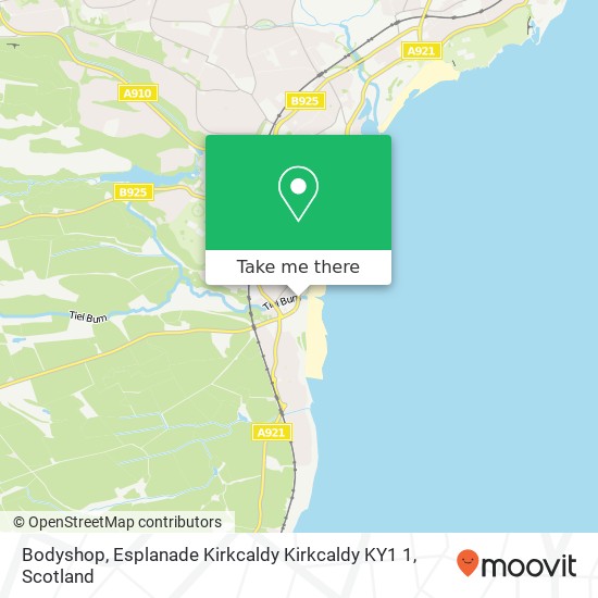 Bodyshop, Esplanade Kirkcaldy Kirkcaldy KY1 1 map