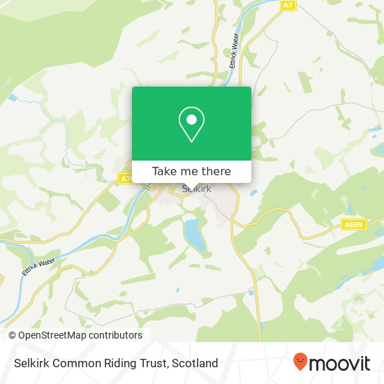 Selkirk Common Riding Trust map