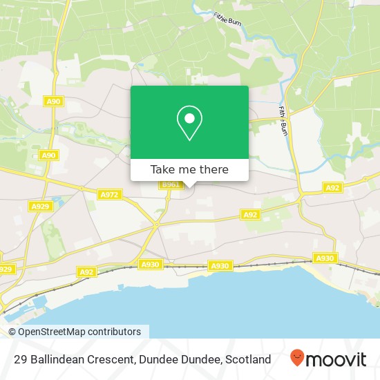 29 Ballindean Crescent, Dundee Dundee map