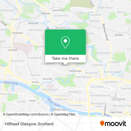 Hillhead Glasgow map