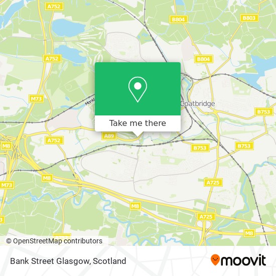 Bank Street Glasgow map
