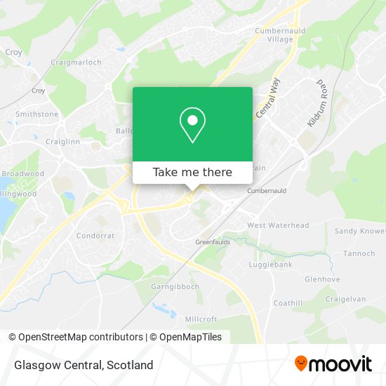 Glasgow Central map