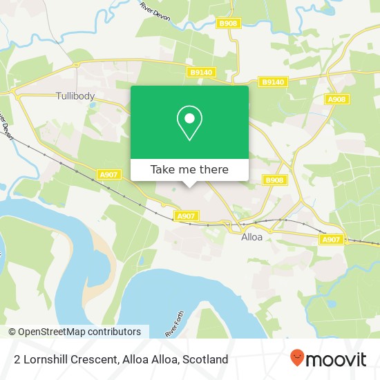 2 Lornshill Crescent, Alloa Alloa map