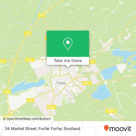 36 Market Street, Forfar Forfar map