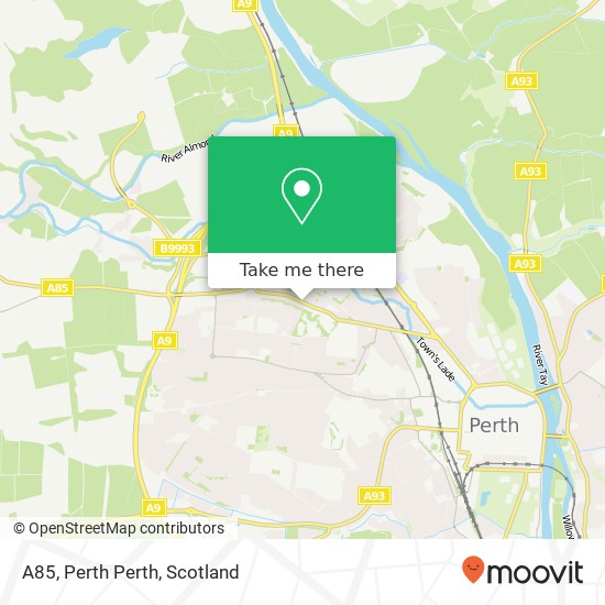 A85, Perth Perth map