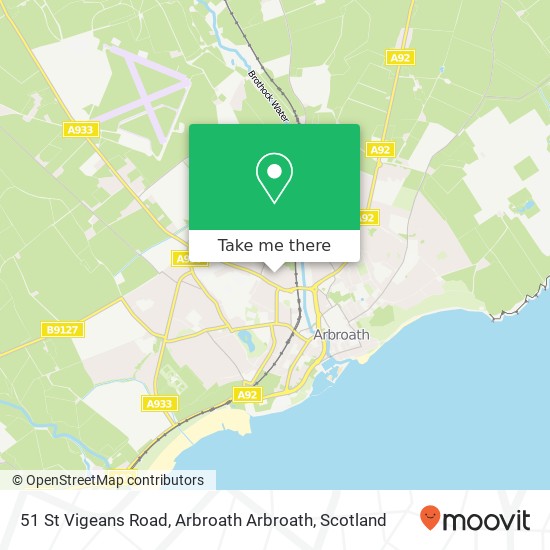 51 St Vigeans Road, Arbroath Arbroath map