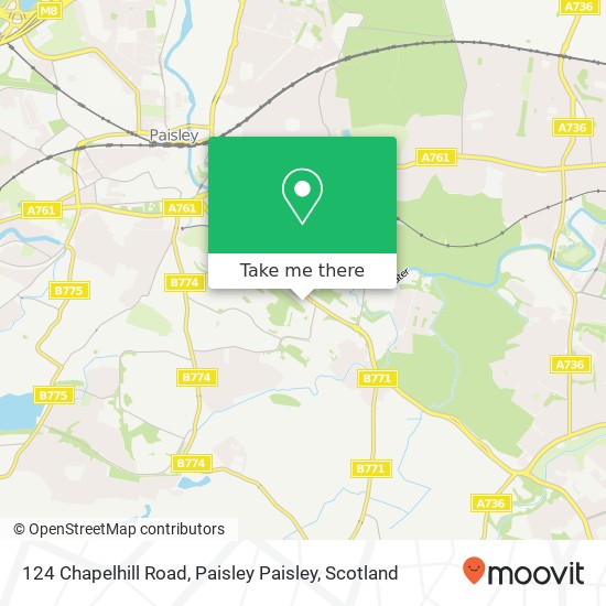 124 Chapelhill Road, Paisley Paisley map